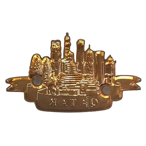 Qatar Skyline Souvenir Fridge Refrigerator Magnet Tourist Tourism Travel Doha - Picture 2 of 3